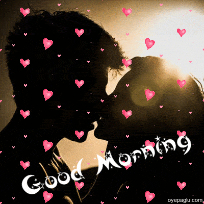 good morning kissing gif