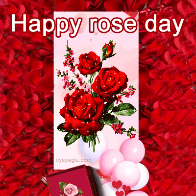 happy rose day gif