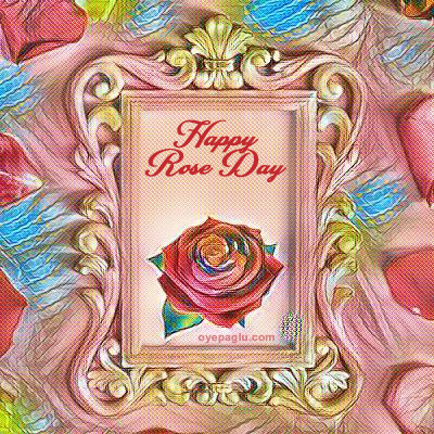 happy rose day unique image