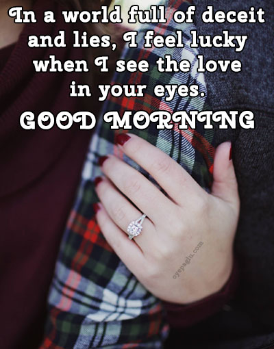 i feel lucky husband good morning image