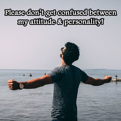 please don't be confused boy attitude image