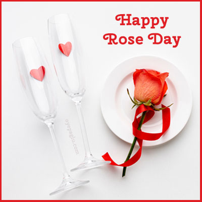 wine glass happy rose day