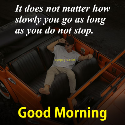 A man with car good morning images with quotes