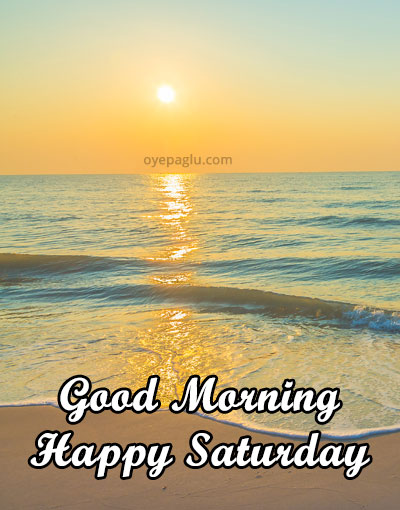 beach view good morning saturday image