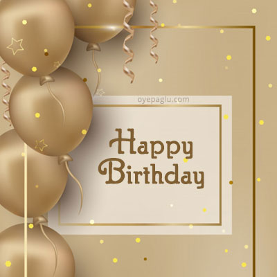 golden balloons happy birthday image