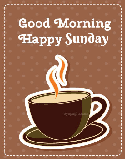 hot coffee good morning sunday image