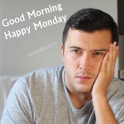 sad man good morning monday image