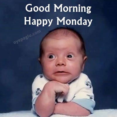 shocked baby good morning monday image