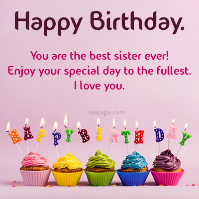 you are the best sister ever happy birthday sister image