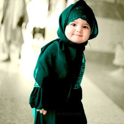 cutness baby muslim girls dp