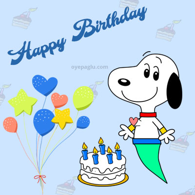 fly snoopy happy birthday images