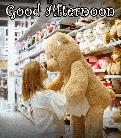 good afternoon teddy gif