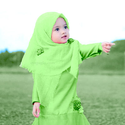 green naqab baby muslim girls dp