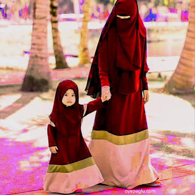 hijab small child muslim girls dp