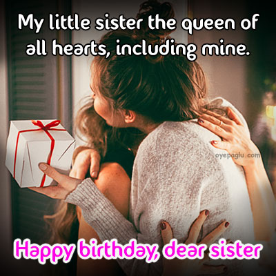 little sister happy birthday sister image