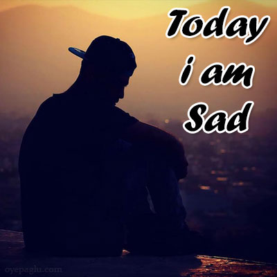 today i am sad Dp