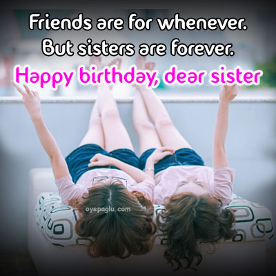 sisters are forever happy birthday sister image