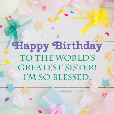 world greatest sister happy birthday sister image