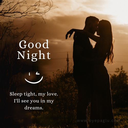 Good night images for him romantic couple