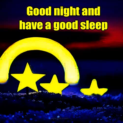 good night and have a good sleep