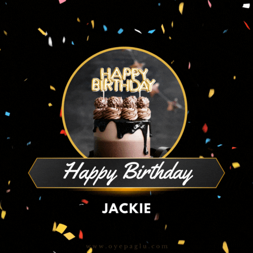 animated image of happy birthday jackie gif