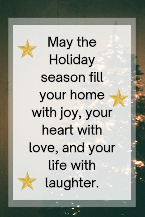 May the Holiday season fill your home with joy