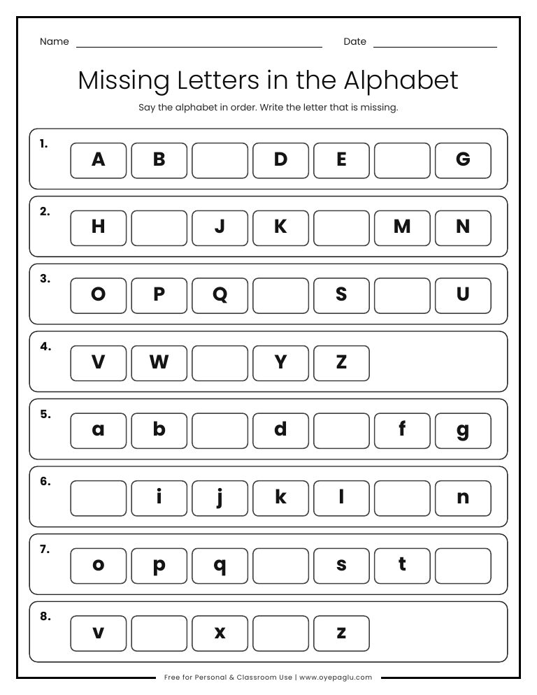 Download Abc Writing Alphabet Tracing Worksheets A to Z - Free Printable PDFs with Stroke Order